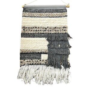 Handmade Macrame Tapestry Woven Cotton Boho Fringed House Decor Wall Hanging